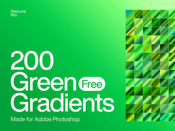 200 Free Green Photoshop Gradients preview picture