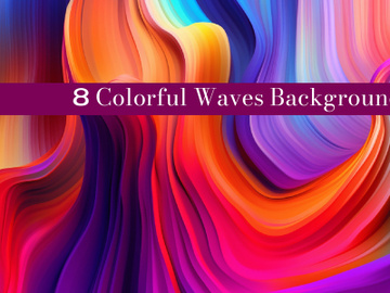 A colorful waves background preview picture