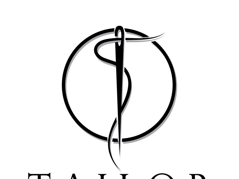 tailor logo icon illustration template combination of buttons for clothes, thread and sewing machine, for clothing product design, convection companies, fashion in vector form