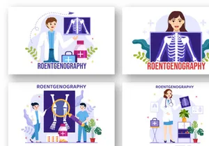 11 Roentgenography Vector Illustration