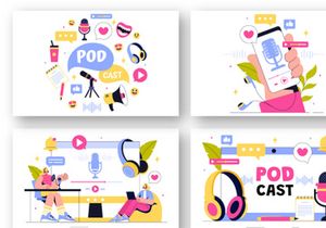 13 Podcast Studio Illustration