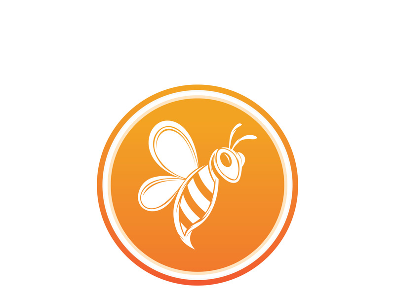 Bee Logo Template vector icon illustration design