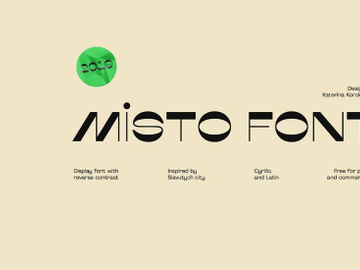 Misto Font (Cyrillic and Latin) preview picture