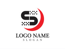 Business corporate S letter logo design vector