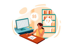 Girl thinking about startup idea