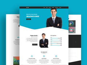 Personal Portfolio Landing Page Template design preview picture