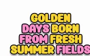 Summer Harvest - Playful Display Font