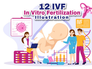 12 IVF or In Vitro Fertilization Illustration preview picture