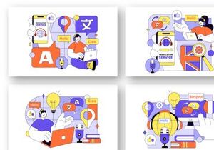 10 Multilingual Translation Service Illustration