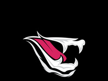 Mouth angry logo and symbol vector template icon