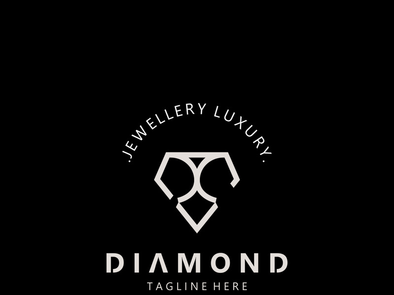 Jewelry Logo Template Design, diamond shop, accessories fashion Design, simple icon