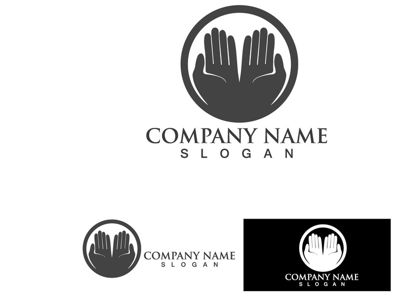 Hand Hope Logo And Symbol Care Vector