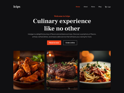 Icips - Restaurant web template