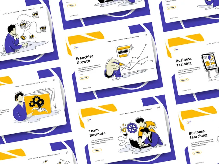 flat illustration concept Franchise Business preview picture