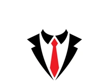 Tuxedo man logo and symbols template