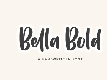 Bella Bold Handwritten Font preview picture