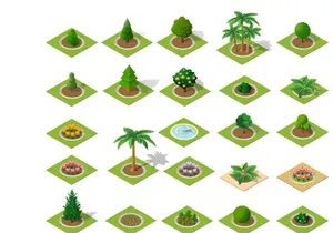 Vector desert natural landscape