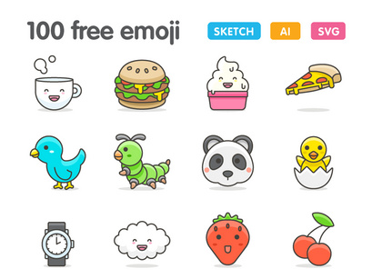100 More Cute Emoji