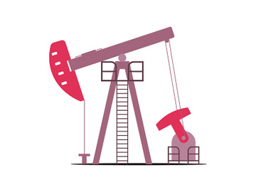 Oil pump cartoon vector illustration preview picture