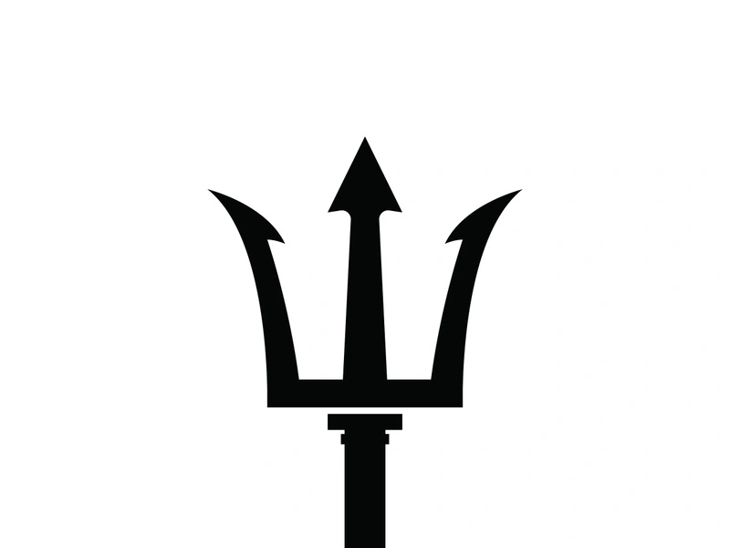 Trident Logo Template vector icon illustration design