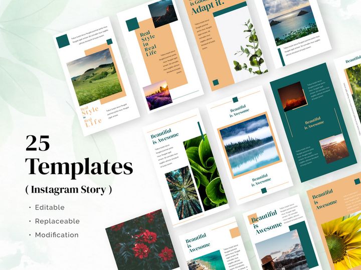 25 Beautiful Insta-Story Templates