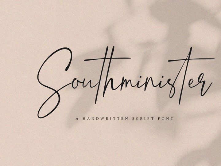 Southminister - Handwritten Script Font