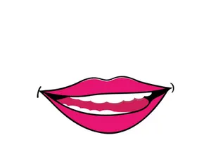 Woman's lips icon vector illustration design template