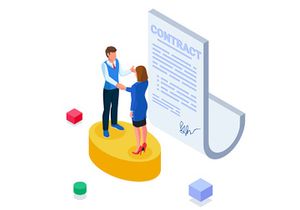 Set of Isometric Business People V2