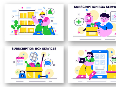 10 Subscription Box Services Illustration
