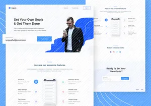 Setgoals - Subscription Landing Page