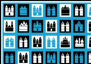 Set of vector buildings