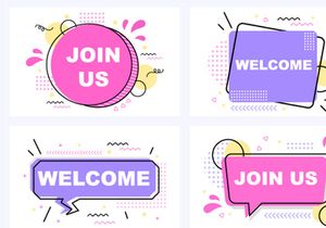 20 Welcome Vector Illustration
