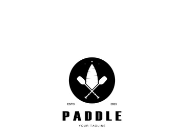 simple paddle logo,design for surfing,rafting,canoe,boat,surfing and rowing equipment business,vector preview picture