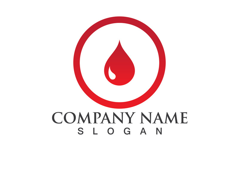 Blood drop donor vector icon