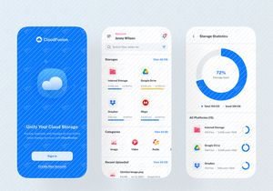 Combined Cloud Storage Managing Apps Design