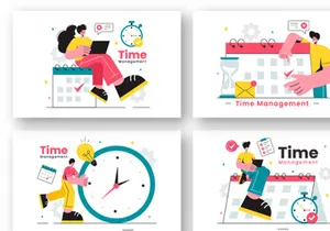 13 Time Management Planning Illustration