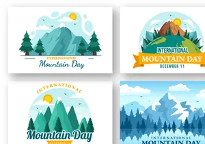 15 International Mountain Day Illustration