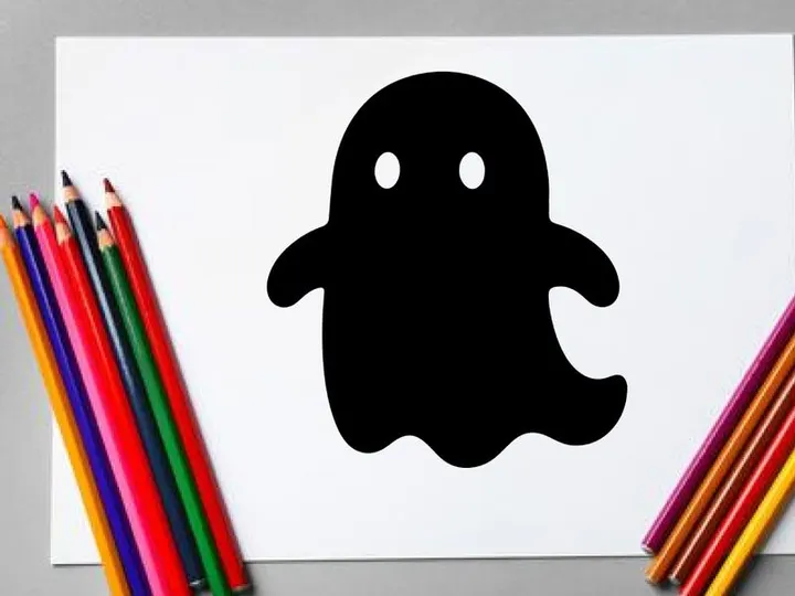 Cute Halloween Ghost Illustration for Kids and Holiday Decor