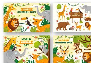15 World Animal Day Illustration