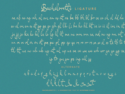 Bachelorette - Handwritten Font