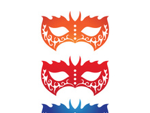 Masquerade Carnival Mask Icon and symbol vector