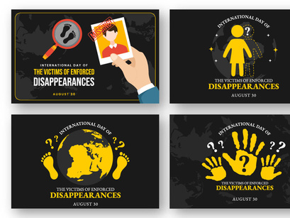 14 Day of the Victims of Enforced Disappearances Illustration