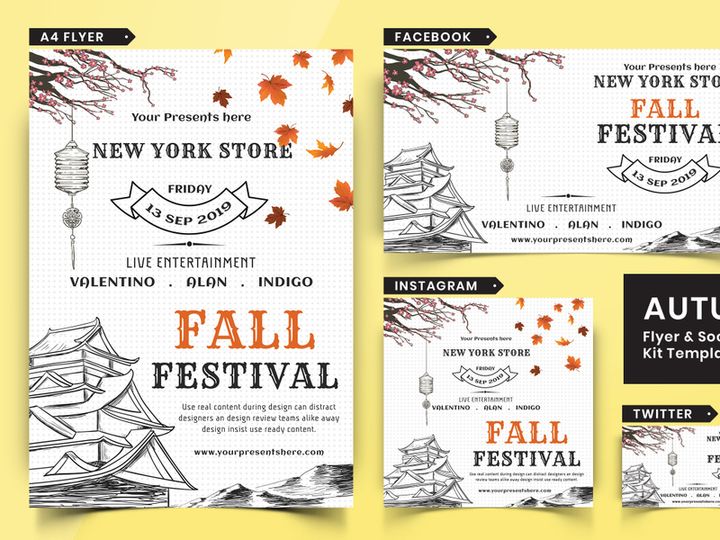 Autumn Festival Flyer & Social Media Pack-05