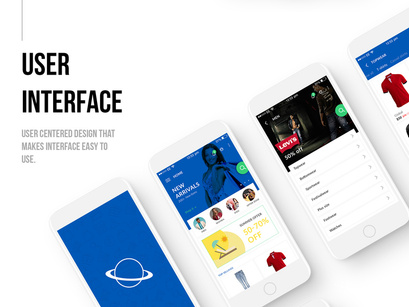 The Universe E-commerce Mobile UI kit