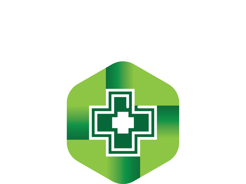 Health medical logo template vector illustration design