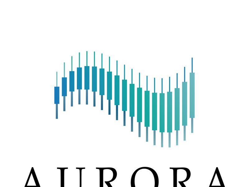 aurora logo design icon illustration vector template