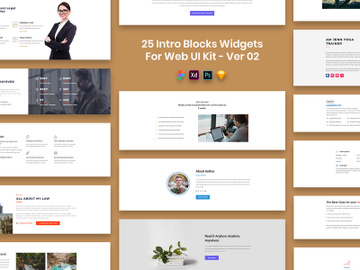 25 Intro Blocks Widgets for Web UI Kit Ver-02 preview picture