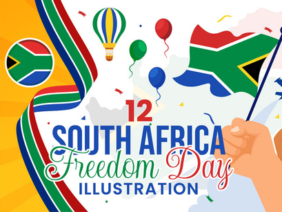12 South Africa Freedom Day Illustration