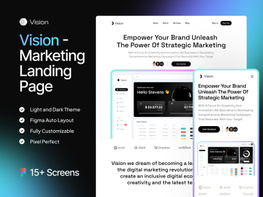 Vision - Marketing Landing Page preview picture