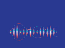 Background sound waves icon logo illustration vector design